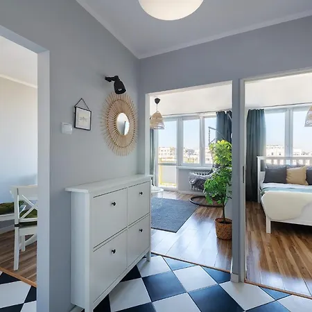 아파트 Maklakiewicza 17 - 700m Od Szpitala Mswia - 4km Do Lotniska Chopina - Maly Balkon - Piekny Widok Na Centrum Warszawy 바르샤바