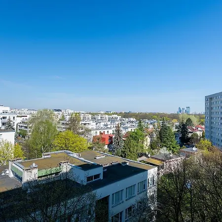 公寓 Maklakiewicza 17 - 700m Od Szpitala Mswia - 4km Do Lotniska Chopina - Maly Balkon - Piekny Widok Na Centrum Warszawy *